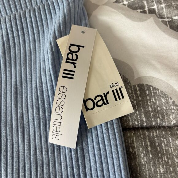 Bar III Essentials Light Blue Midi Straight Pencil Skirt Women's 2x NEW - Picture 2 of 7